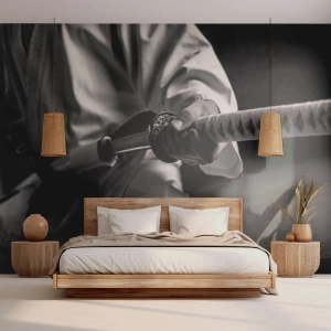 Fotomural Standard Eco - Alma de guerrero - espada samurai, Japón, Artes marciales - 300x210 cm