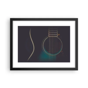 Póster en marco negro - Un momento antes de que suene - 40x30 cm