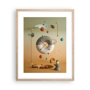 Póster en marco roble claro - Todo puede suceder - 40x50 cm