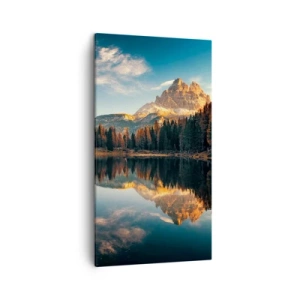 Cuadro sobre lienzo - Impresión de Imagen - Paisaje duplicado - 45x80 cm