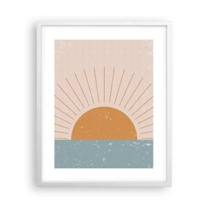 Póster en marco blanco - La maravilla de cada día - 40x50 cm