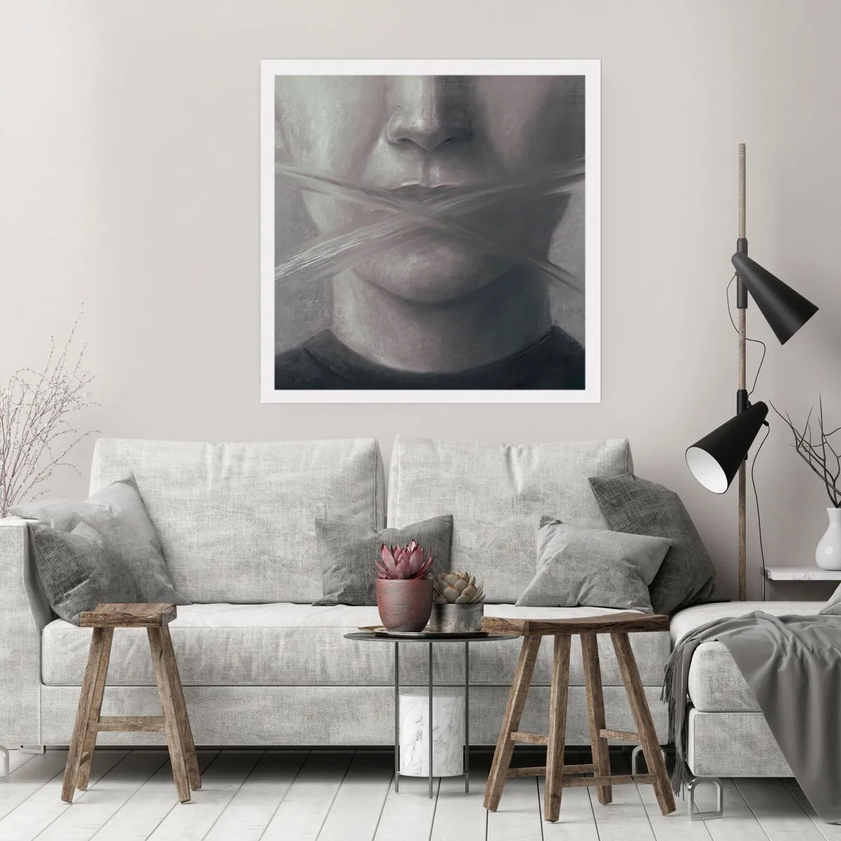 Póster - Ni una palabra - 50x50 cm