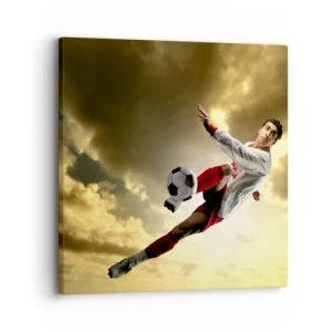 Cuadro sobre lienzo - Impresión de Imagen - El cielo del fútbol - 30x30 cm