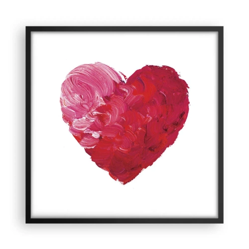 Póster en marco negro - All you need is love - 50x50 cm
