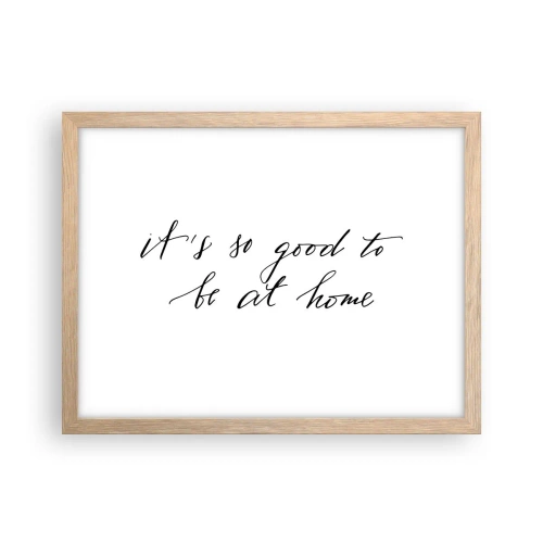 Póster en marco roble claro - Toda la verdad - 40x30 cm