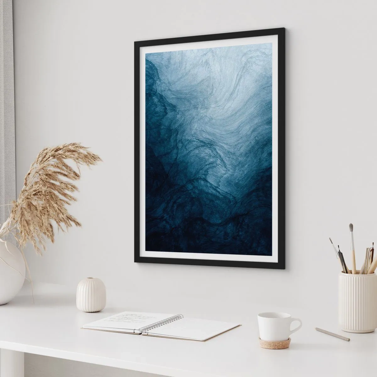 Póster en marco negro - En las profundidades - 40x50 cm