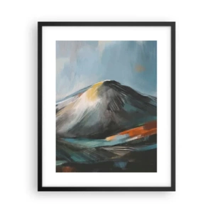 Póster en marco negro - Crudo y bello - 40x50 cm