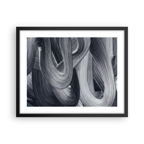 Póster en marco negro - La fluidez de la realidad - 50x40 cm