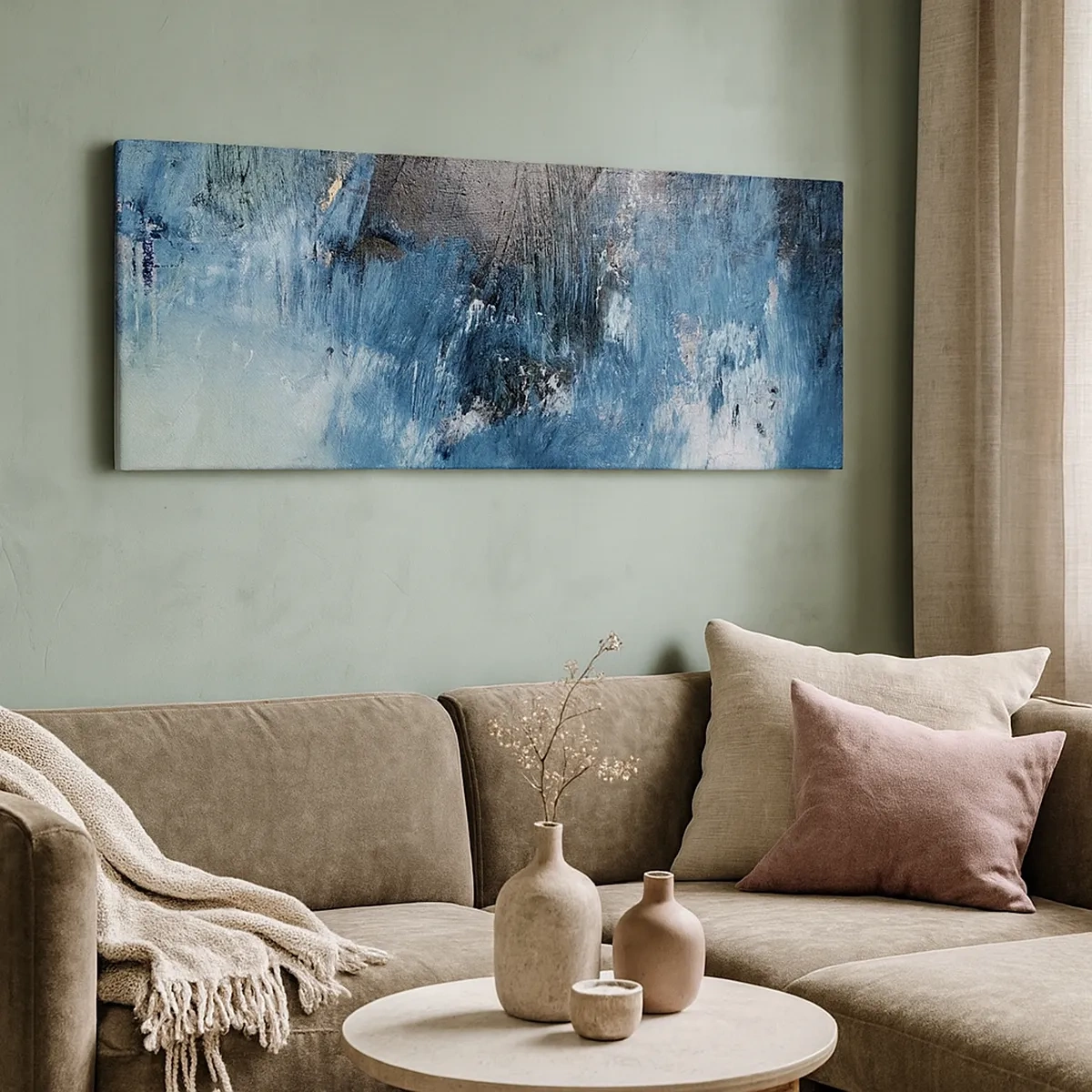 Cuadro sobre lienzo - Impresión de Imagen - Rapsodia celeste - 30x30 cm