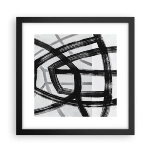 Póster en marco negro - Construir profundidad - 30x30 cm