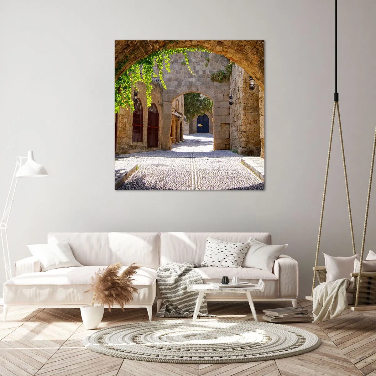 Cuadro sobre lienzo - Impresión de Imagen - La procesión está a punto de aparecer. - 60x60 cm