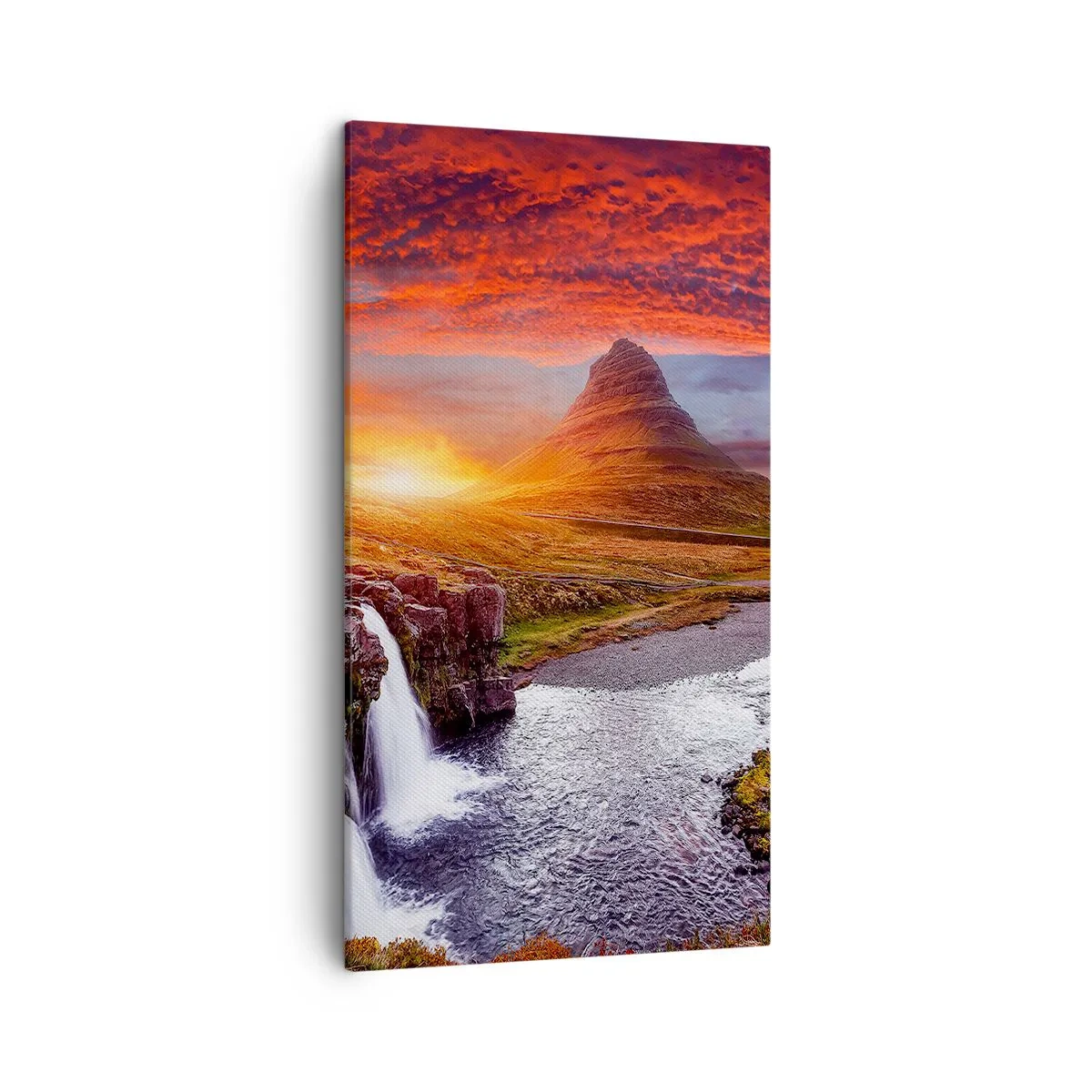 Cuadro sobre lienzo - Impresión de Imagen - Una vista de la Tierra Media - 45x80 cm