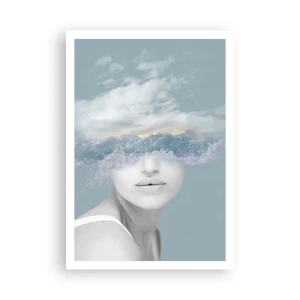 Póster - Con la cabeza en las nubes - 70x100 cm