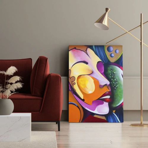 Cuadro sobre lienzo - Impresión de Imagen - Toque de color - 45x80 cm