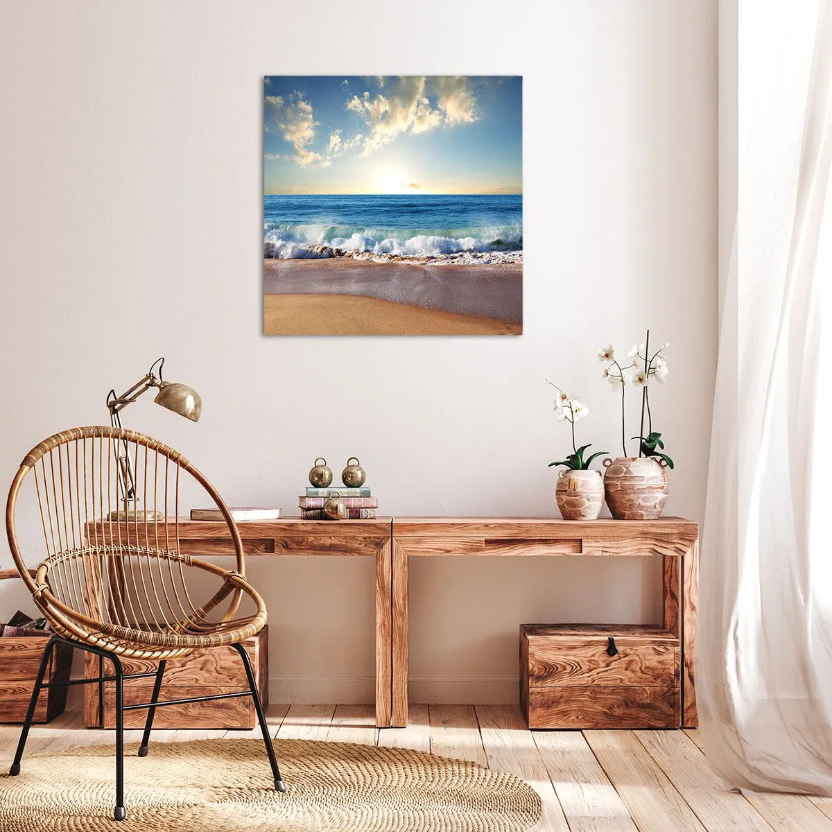 Cuadro sobre lienzo - Impresión de Imagen - Movimiento y quietud al mismo tiempo - 40x40 cm