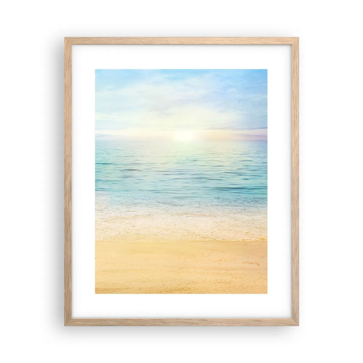 Póster en marco roble claro - Gran cielo azul - 40x50 cm