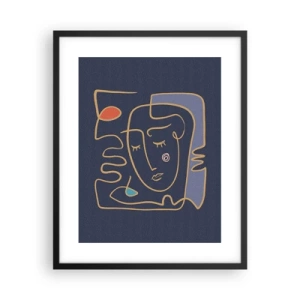 Póster en marco negro - En un maravilloso sueño - 40x50 cm