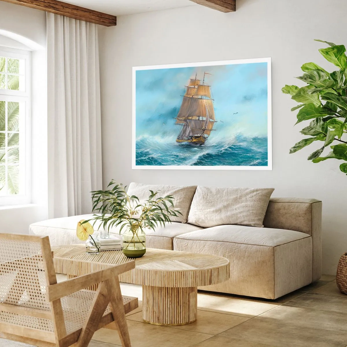 Póster - Surcando las olas - 40x30 cm