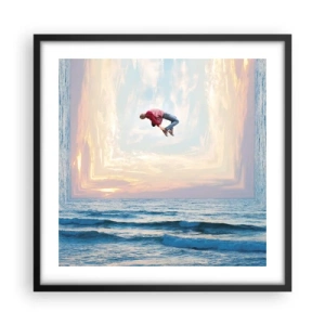 Póster en marco negro - A otra dimensión - 50x50 cm