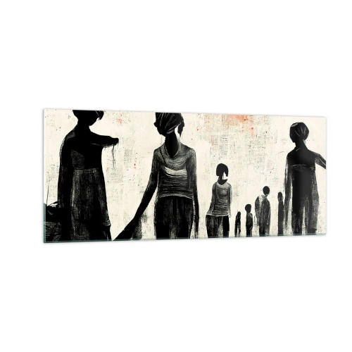 Cuadro sobre vidrio - Impresiones sobre Vidrio - Contra la soledad - 100x40 cm