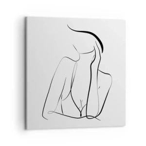 Cuadro sobre lienzo - Impresión de Imagen - En la ola de sueños - 50x50 cm