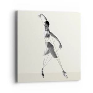 Cuadro sobre lienzo - Impresión de Imagen - Títere de sí misma - 40x40 cm