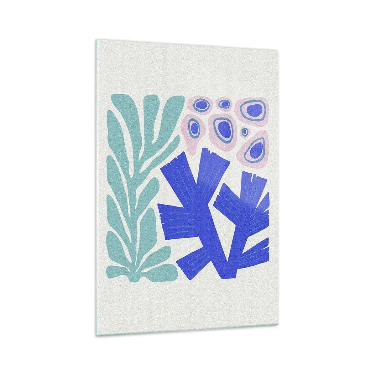 Cuadro sobre vidrio - Impresiones sobre Vidrio - Jardín submarino - 70x100 cm