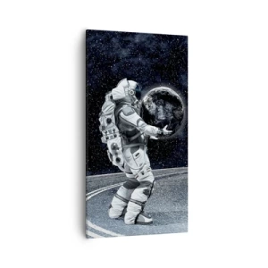 Cuadro sobre lienzo - Impresión de Imagen - En la Vía Láctea - 55x100 cm