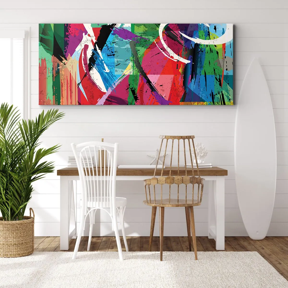Cuadro sobre lienzo - Impresión de Imagen - Rápido, animado y con efecto - 100x40 cm