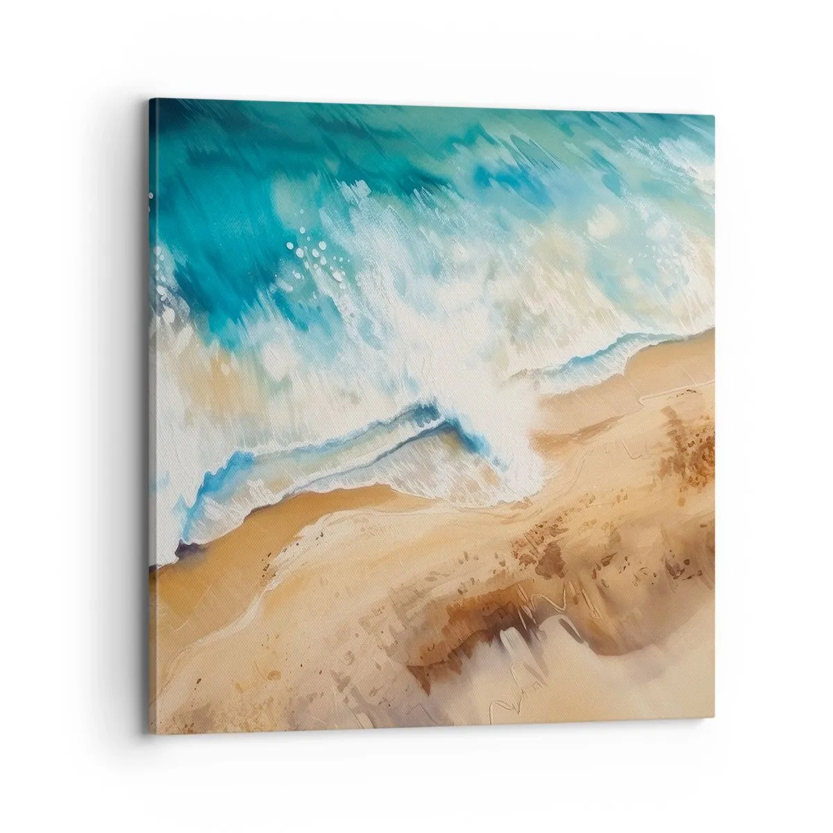 Cuadro sobre lienzo - Impresión de Imagen - Olas recurrentes - 70x70 cm