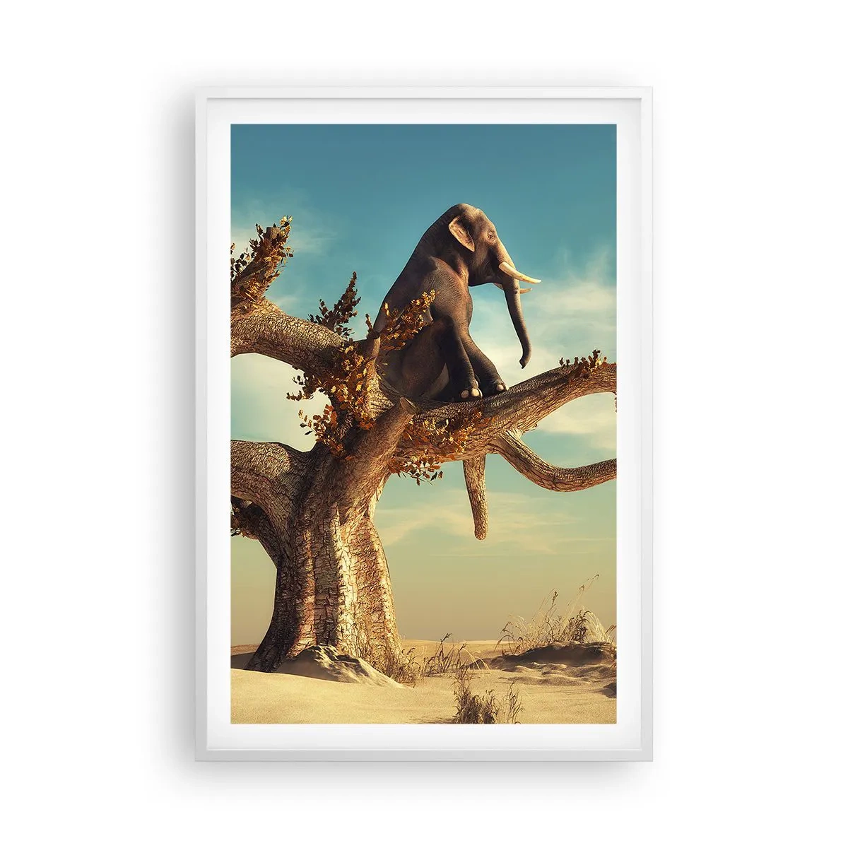 Póster en marco blanco - Un nuevo punto de vista - 61x91 cm