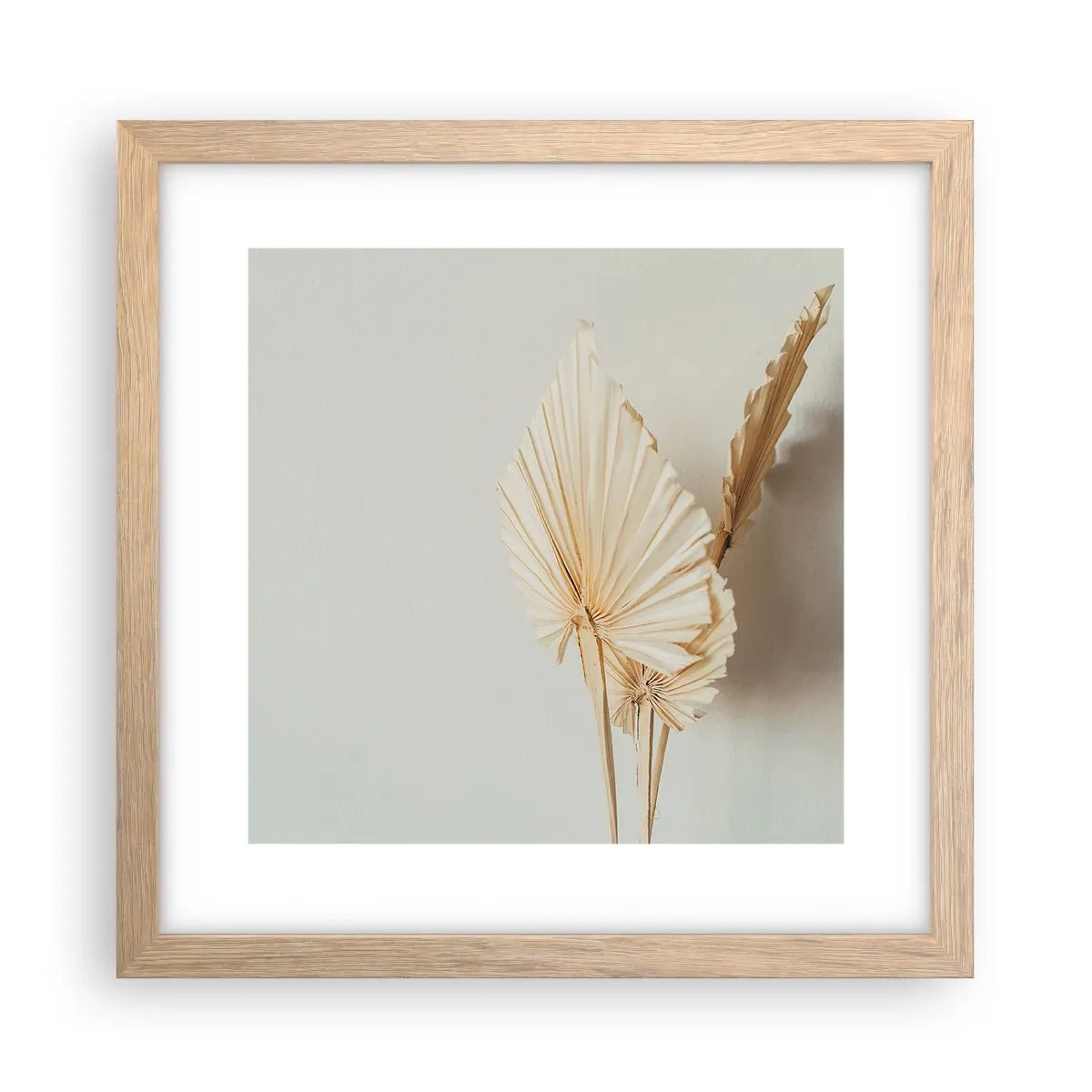 Póster en marco roble claro - Armonía y consuelo - 30x30 cm