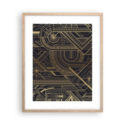 Póster en marco roble claro - Conceptos, ideas, planes - 40x50 cm