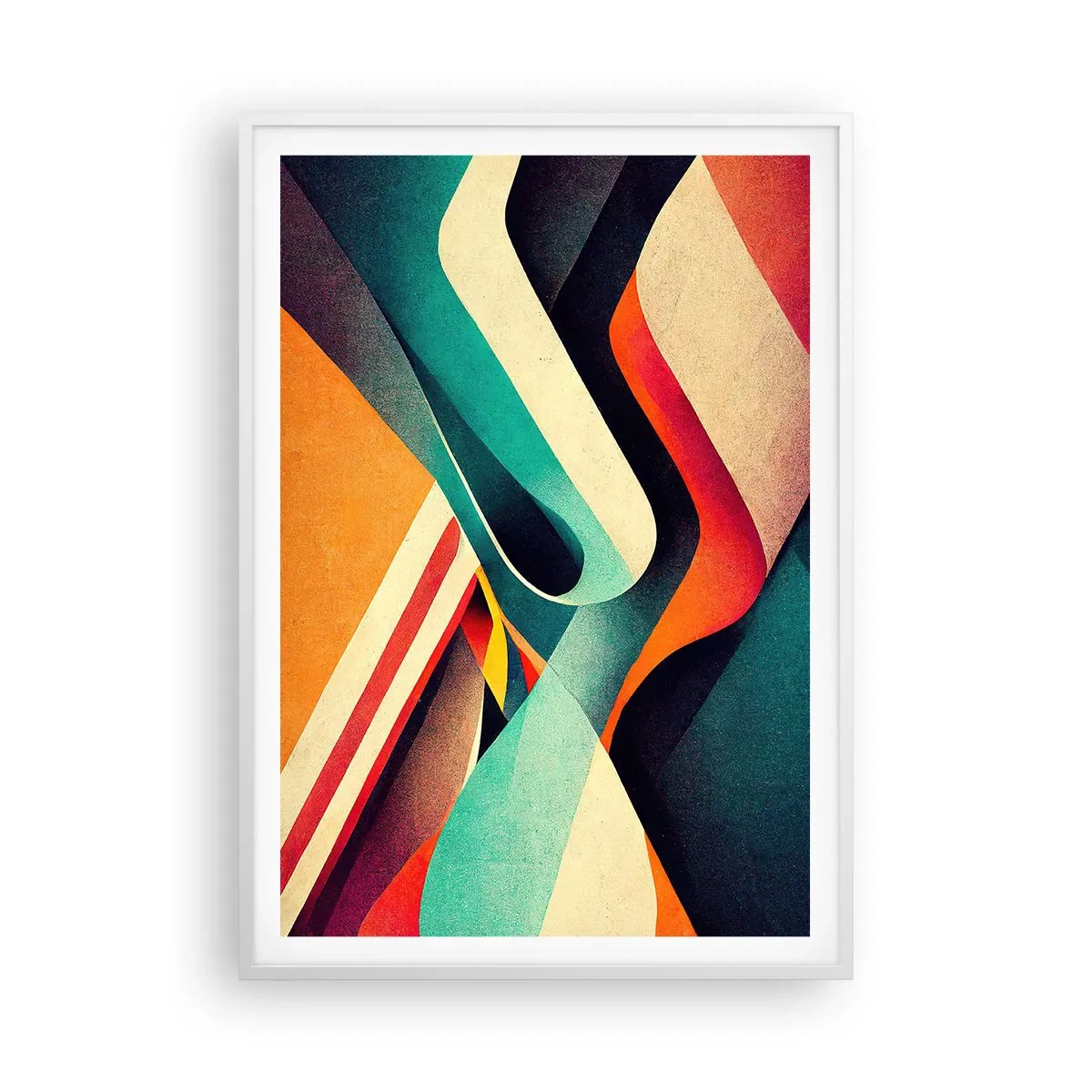 Póster en marco blanco - Composición intensa - 70x100 cm