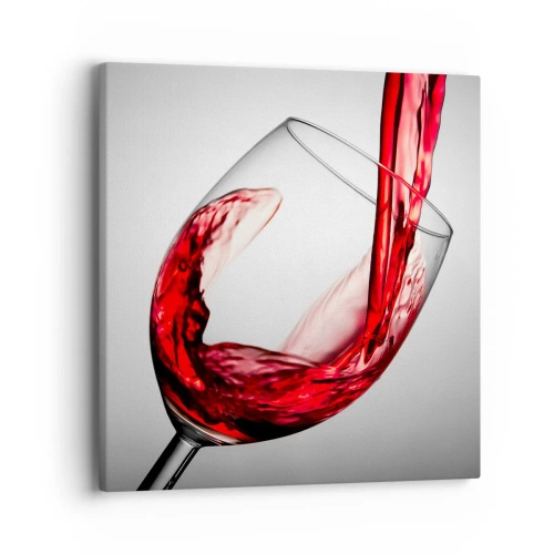 Cuadro sobre lienzo - Impresión de Imagen - Color - Movimiento - Sonido - 40x40 cm