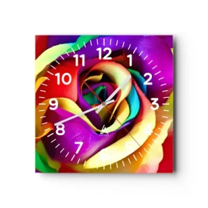 Reloj de pared - Reloj de vidrio - Es imposible - 40x40 cm