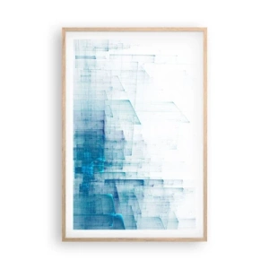 Póster en marco roble claro - Cómo se hizo el espacio - 61x91 cm