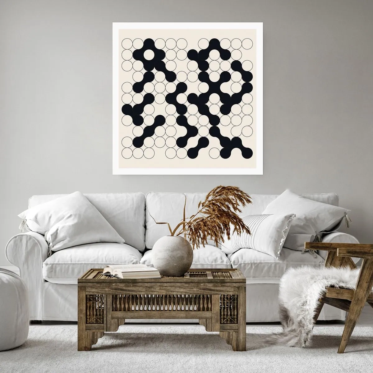 Póster - Juego chino - una variación - 40x40 cm