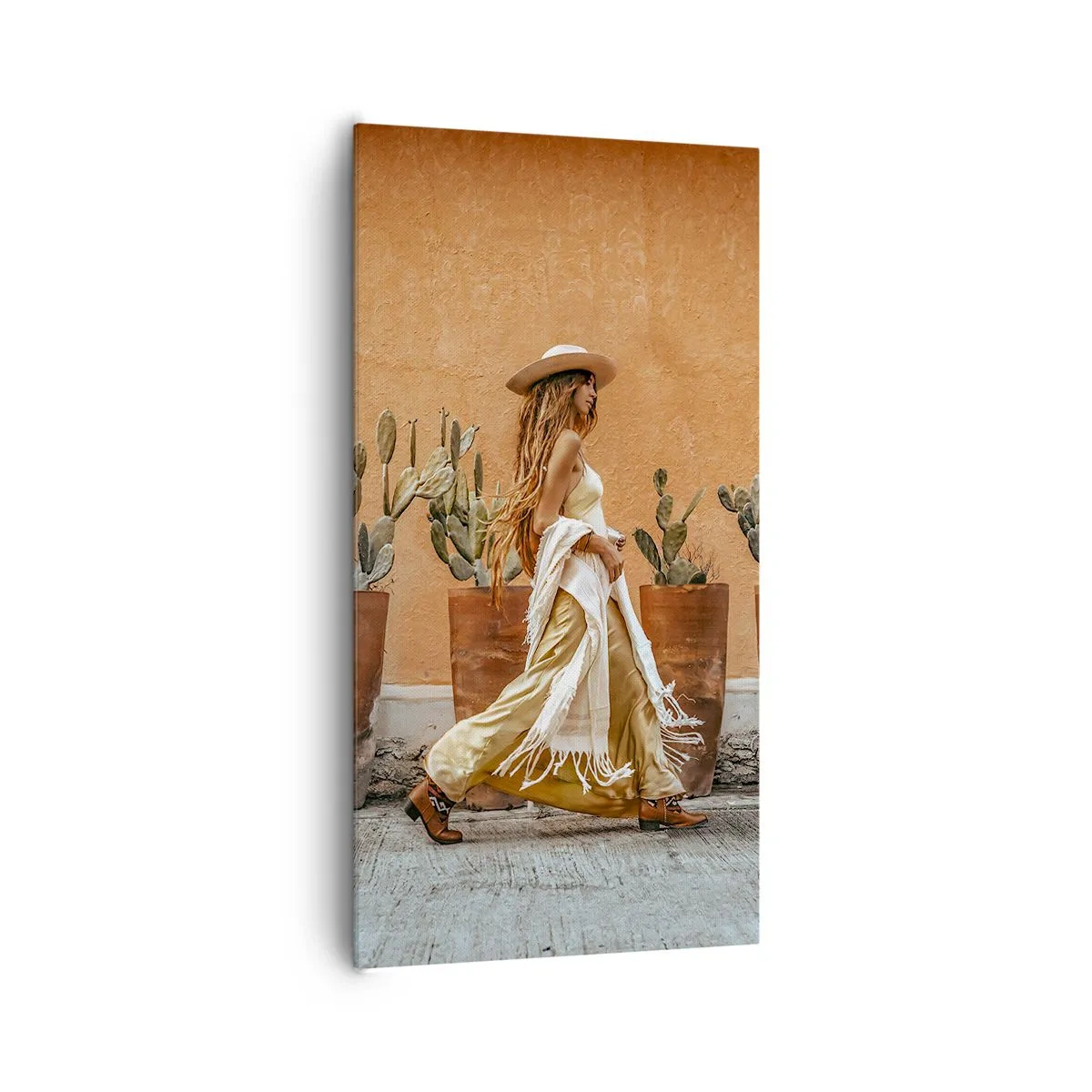 Cuadro sobre lienzo - Impresión de Imagen - Estilo hippie - 65x120 cm