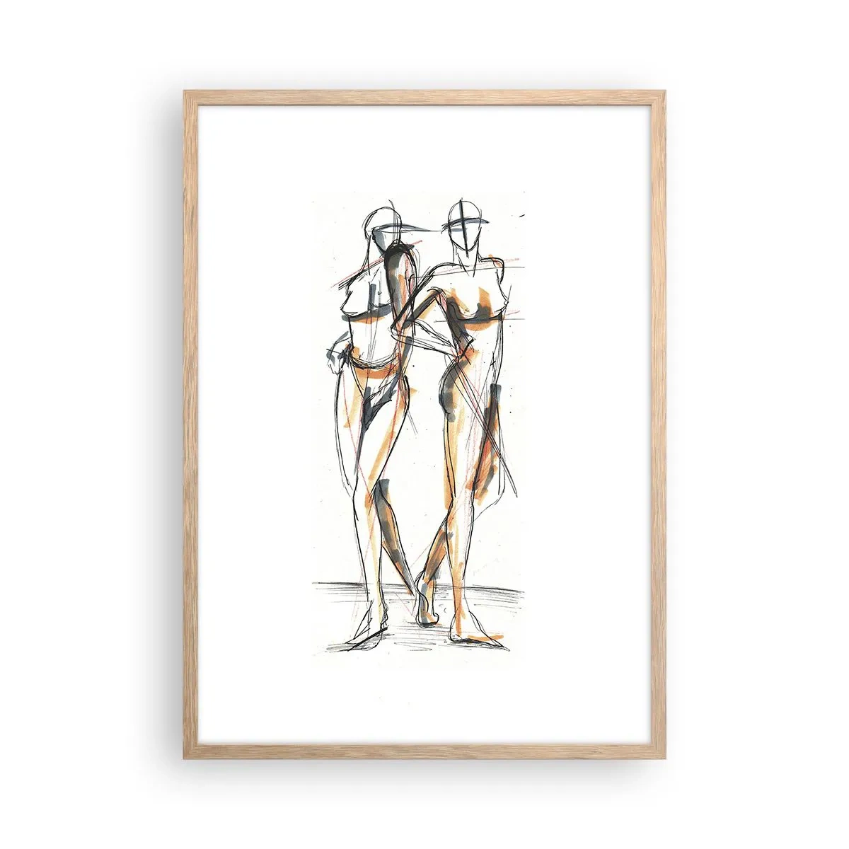 Póster en marco roble claro - Un estudio sobre el encanto - 50x70 cm