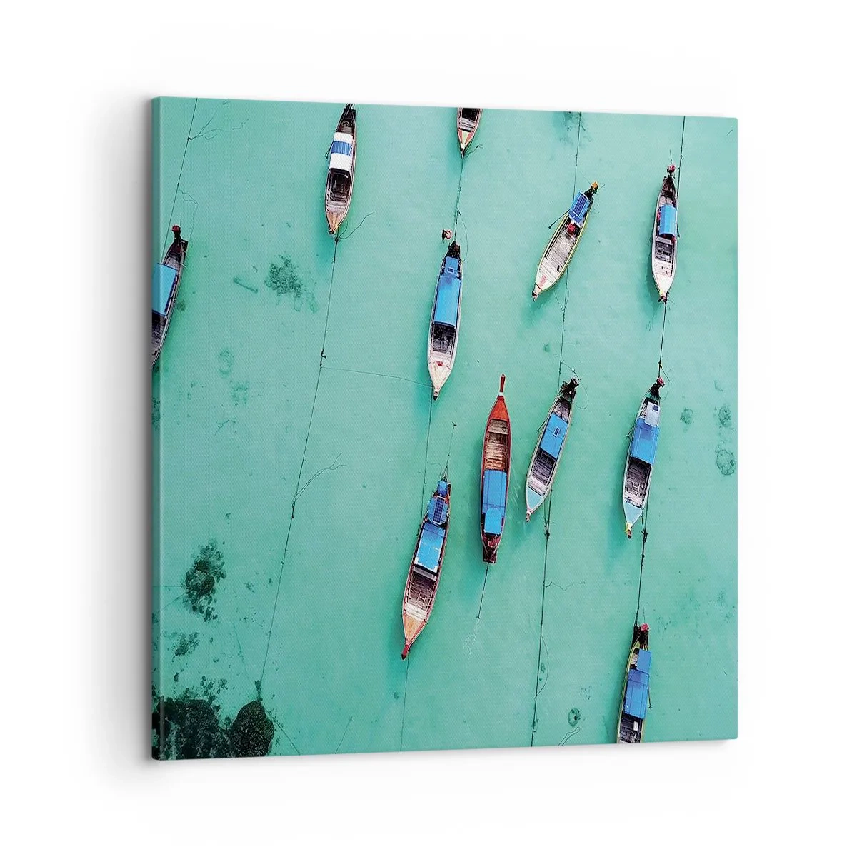 Cuadro sobre lienzo - Impresión de Imagen - En alegre espera - 60x60 cm