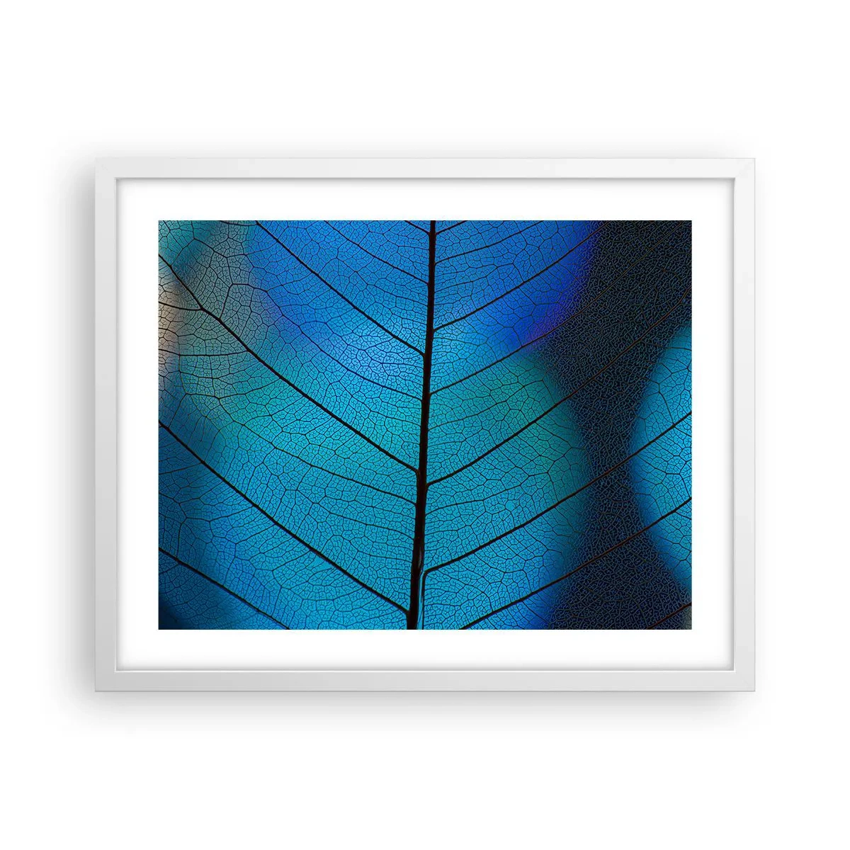 Póster en marco blanco - Construcción intrincada - 50x40 cm