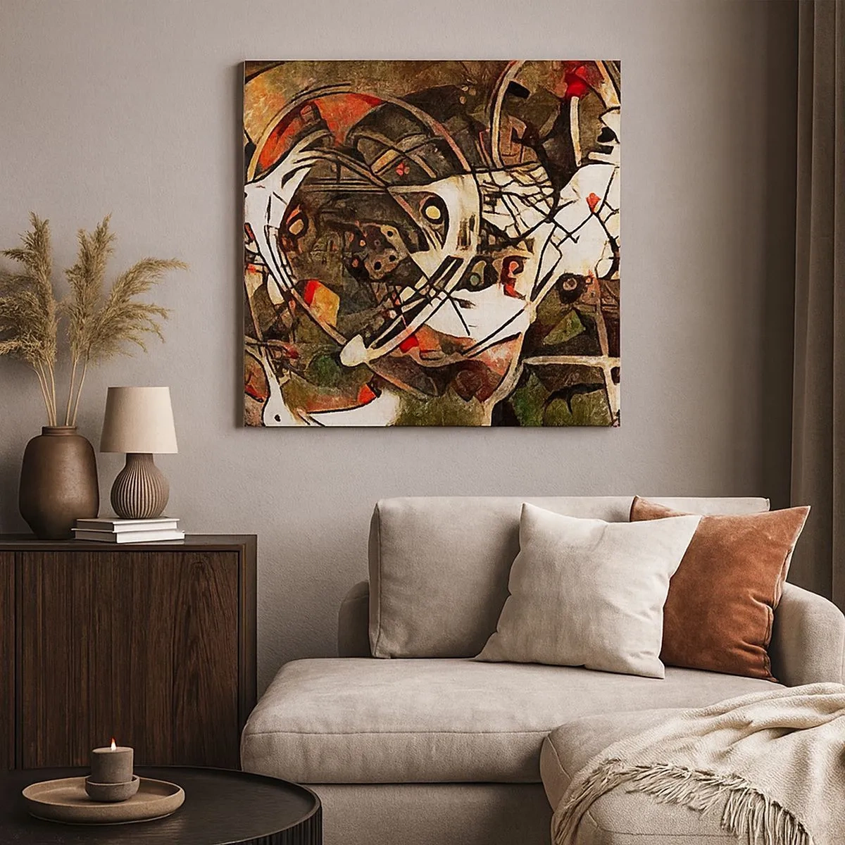 Cuadro sobre lienzo - Impresión de Imagen - ¿Oyes el movimiento? - 30x30 cm