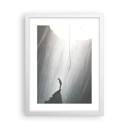 Póster en marco blanco - Siempre hay una salida - 30x40 cm