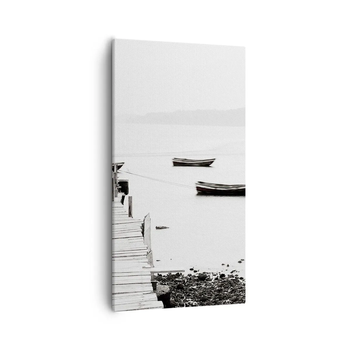 Cuadro sobre lienzo - Impresión de Imagen - Junto al agua tranquila y clara - 55x100 cm