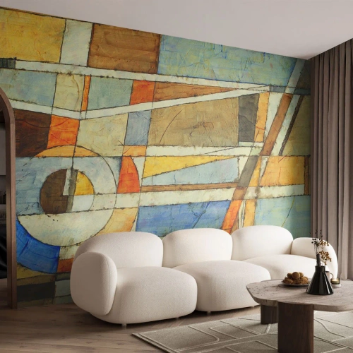 Fotomural Standard Eco - Cubismo en una obra - Abstracción, Pedazo, Gráficos - 500x350 cm