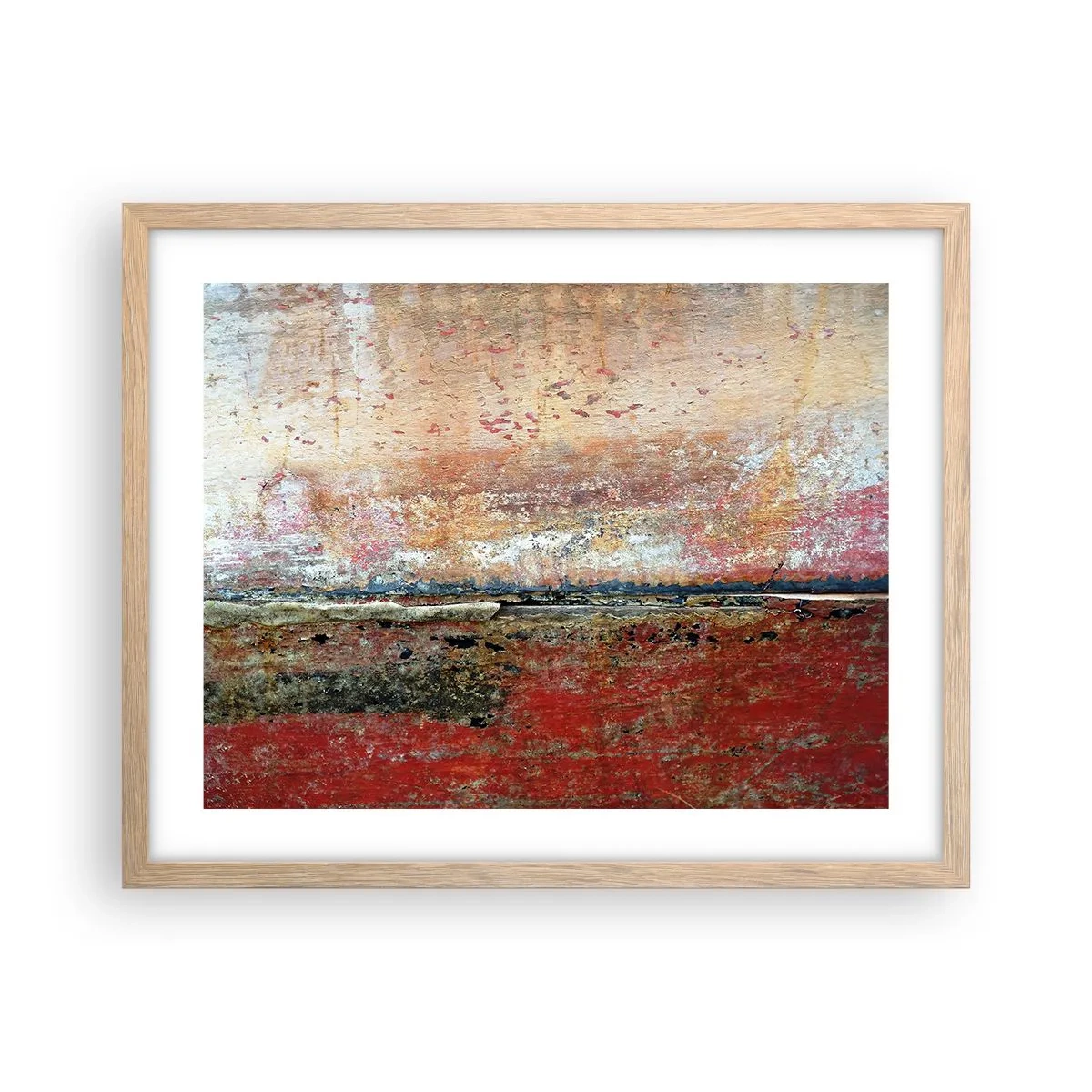 Póster en marco roble claro - Tal vez sea el mar - 50x40 cm