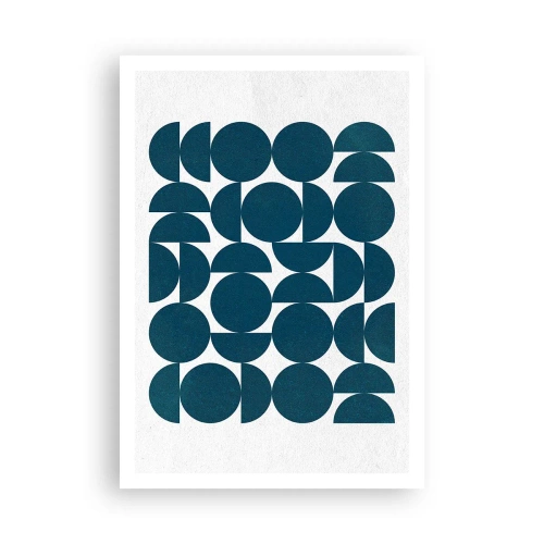 Póster - Círculos y semicírculos - 70x100 cm