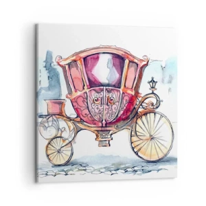 Cuadro sobre lienzo - Impresión de Imagen - ¿A la boda o al baile? - 50x50 cm