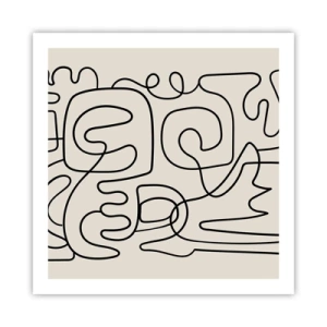Póster - El camino correcto - 60x60 cm